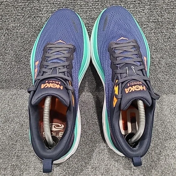 Hoka Bondi 8  Womens Sz 10.5 B‎ Outer Space Bellwether Blue Running 1127952 OSBB - Picture 6 of 16